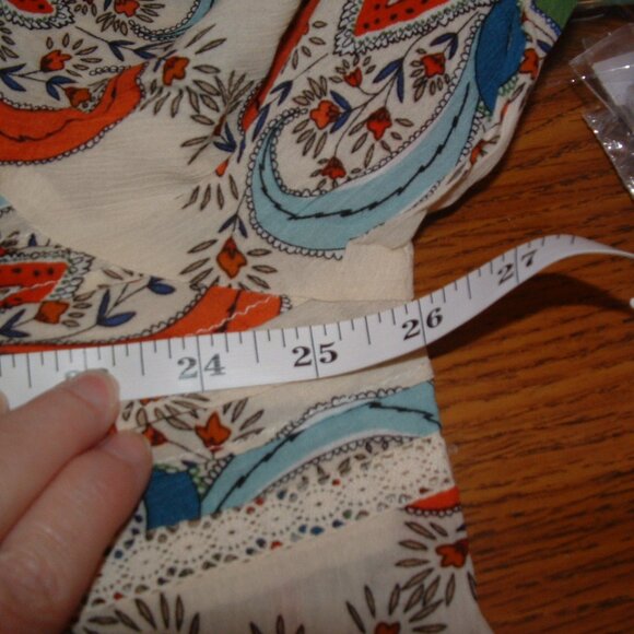 Hayden of Los Angeles Size 1XL Cream Paisley BOHO Dress (NWT) - Picture 9 of 14